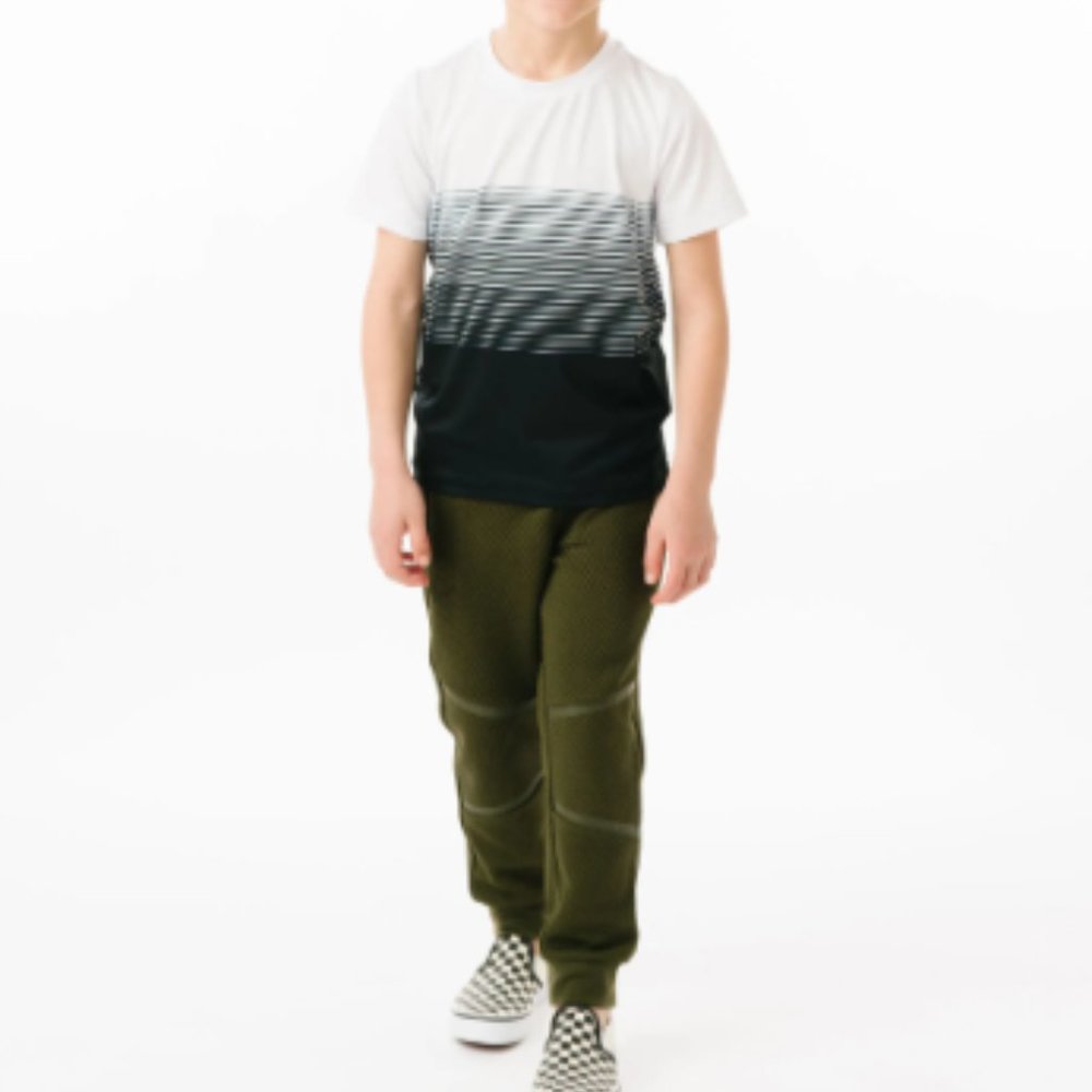 Boys' Black Texture Jogger
